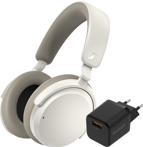 Sennheiser Accentum Wireless Wit+ BlueBuilt Quick Charge Oplader met Usb A Poort 18W Zwart Main Image