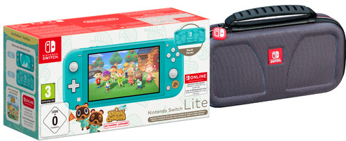 Nintendo Switch Lite Turquoise + Animal Crossing + Nintendo Switch Online + Beschermhoes Main Image