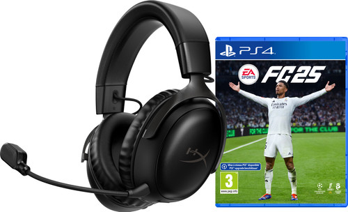 HyperX Cloud III Wireless Zwart + EA Sports FC 25 PS4 Main Image