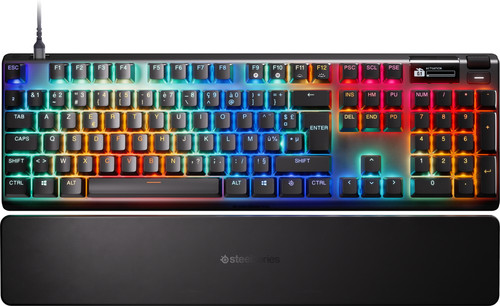SteelSeries Apex 3 - Gaming-toetsenbord - RGB-verlichting met 10 zones - premium magnetische polssteun - Turkse QWERTY-indeling
