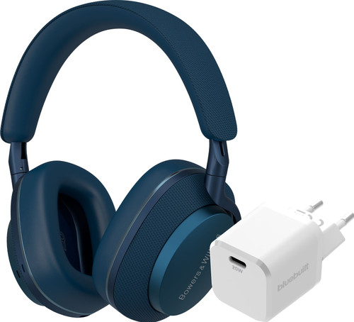 Bowers & Wilkins Px7 S2e Bleu + BlueBuilt Power Delivery Chargeur avec Port USB-C 20 W Blanc Main Image