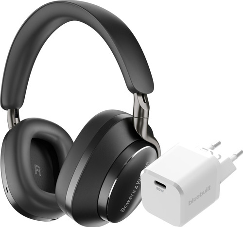 Bowers & Wilkins Px8 Noir + BlueBuilt Power Delivery Chargeur avec Port USB-C 20 W Blanc Main Image