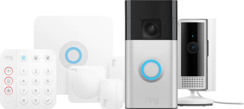 Ring Système d'alarme + Indoor Cam + Battery Video Doorbell Nickel Main Image