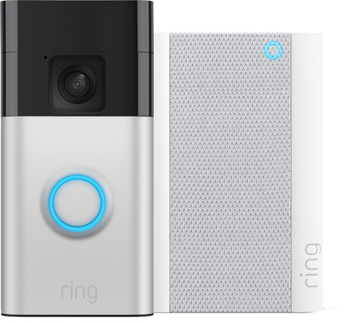 Ring Battery Video Doorbell Nickel + Chime Pro Main Image