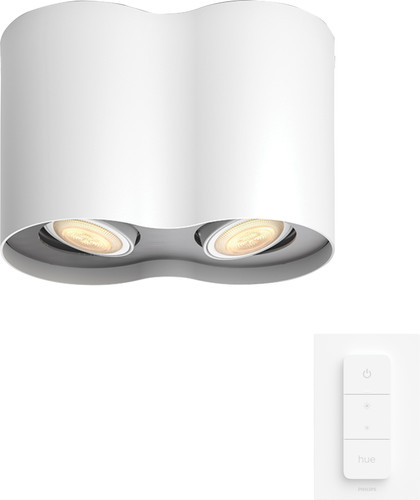 Philips Hue Pillar Opbouwspot White Ambiance - Wit - 2-spots + Dimmer Main Image