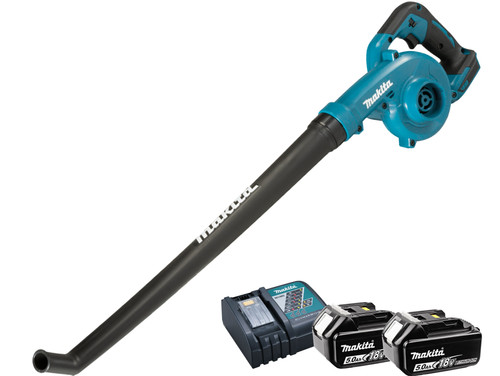 Makita DUB186Z 18V 5,0 Ah Accu (2x) Starterspakket Main Image