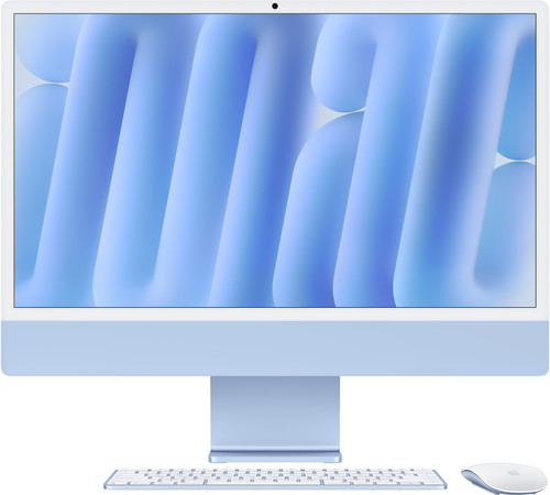 Apple iMac 24 inch M4 (10 core CPU/10 core GPU) 16GB/256GB Blauw AZERTY Main Image