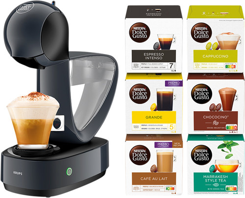 Krups Nescafe Dolce Gusto Infinissima Cosmic Grey + 96 Capsules Main Image