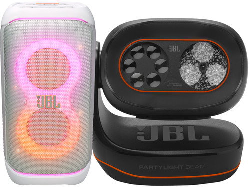 JBL Partybox 320 Wit + JBL Partylight Beam Main Image