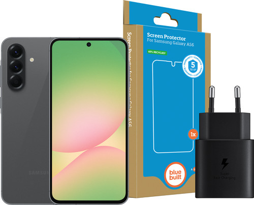 Samsung Galaxy A56 256GB Black 5G + Basic Accessory Pack Main Image