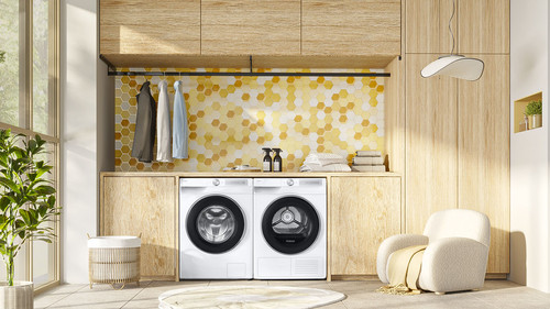 Samsung DV90DG6845LKU3 AI Dry+ product in use