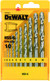 DeWalt Set de 10 Forets à Métal HSS-G