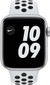 Apple Watch Nike SE 44mm Silver Aluminum White Sport Band