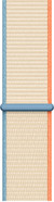 Apple Watch 42/44 mm Nylon Sport Loop Horlogeband Crème