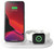 Belkin 3-in-1 Wireless Charger 7.5W with Stand and Apple Watch Charger White