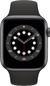 Apple Watch Series 6 4G 44mm Space Gray Aluminium Zwarte Sportband
