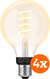 Philips Hue Ampoule à Filament White Ambiance Globe E27 Lot de 4