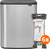 Brabantia Bo Touch Bin 60L Stainless Steel Fingerprint-Proof + Trash Bags (120 Units)