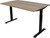 Euroseats Zit/Zit Bureau 160 x 80 Zwart/Eiken