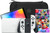 Nintendo Switch OLED White + Mario Kart 8 Deluxe + BlueBuilt Travel Case