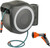 GARDENA Wall Hose Box 25 RollUp M/L White + Spray Nozzle