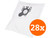 BlueBuilt Sacs d'Aspirateur pour Miele Complete (28 pièces)