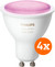 Philips Hue White and Color GU10 4-pack