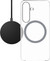 BlueBuilt Qi2 Wireless Charger 15W Black + Samsung S25 Back Cover with Magnet Transparent