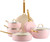GreenPan Padova Reserve Cookware Set 10-piece Blush Pink