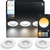 Philips Hue Adore Spot Encastré pour Salles de Bain White Ambiance Blanc Lot de 3