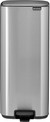 Brabantia Bo Pedal Bin 30 Liter Matt Steel Fingerprint Proof