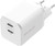 BlueBuilt Chargeur Power Delivery avec 2 Ports USB-C 65 W Blanc