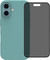 BlueBuilt Back Cover iPhone 16 Vert + Protège-écran avec Filtre de Confidentialité Verre