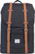 Herschel Retreat Mid-Volume Black/Tan Synthetic Leather