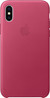 Apple iPhone X Leather Back Cover Roze