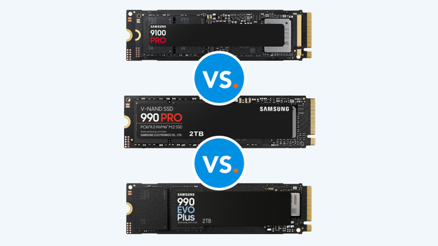 990 EVO Plus, 990 PRO, and 9100 PRO comparison