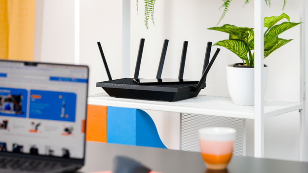 TP-Link wifi router in gebruik