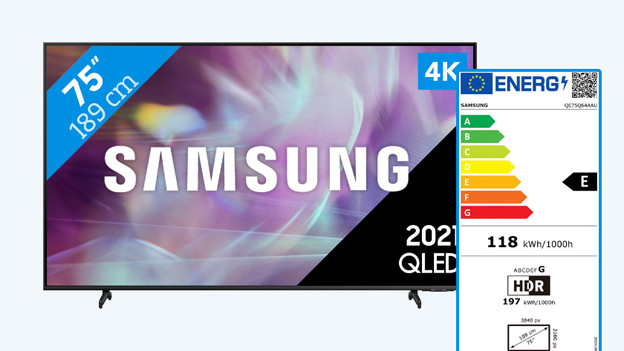 Label énergétique 75 pouces