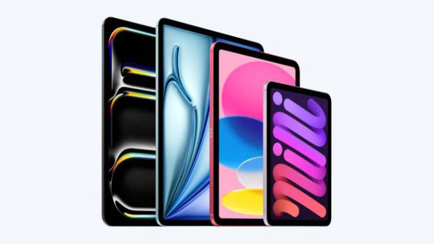 Tous les modèles Apple iPad côte à côte