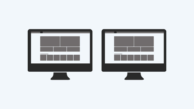 Stap 3b: stel je 2 beeldschermen in