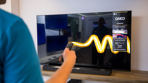 Contrast and black levels of the LG QNED816