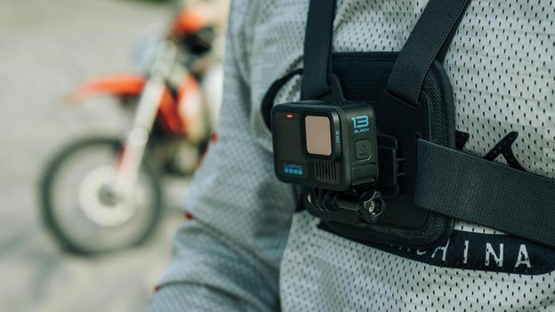 GoPro sur un harnais