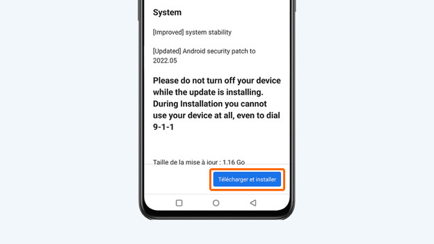  6. Choisissez Téléchargement et installation.