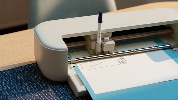Pen in de houder van de Cricut Explore 5