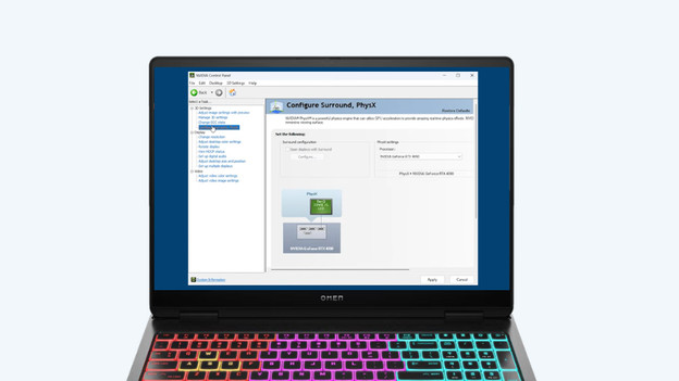PhysX instellingen nvidia