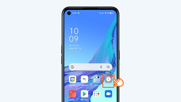 Accédez aux paramètres