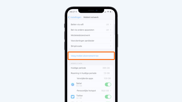 Apple iPhone esim toevoegen