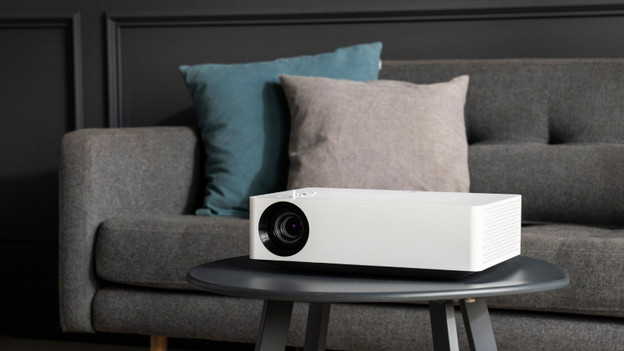 Beamer in de woonkamer