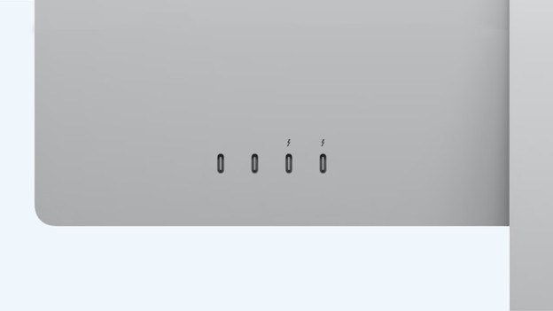 iMac with M3: 1080p camera and up to 2 Thunderbolt 4 connectors