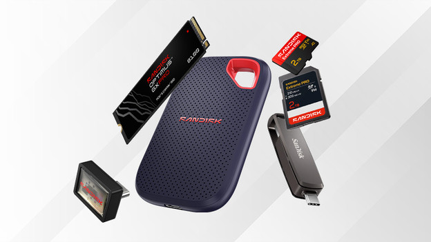 SANDISK externe ssd, interne ssd, geheugenkaarten en usb sticks
